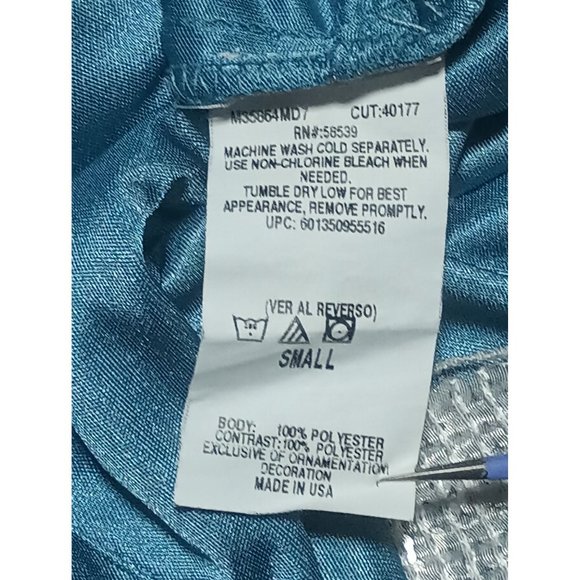 Speechless Dress Size Small Y2K Vintage Womens Blue Sequins - Picture 6 of 8